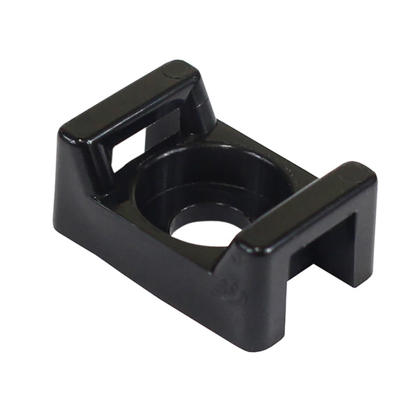 Pacer Screw Down Cable Tie Mount - #8 Screw Mount Method - Black - 100 Pack [CTM2S8BK-100] - Image 1