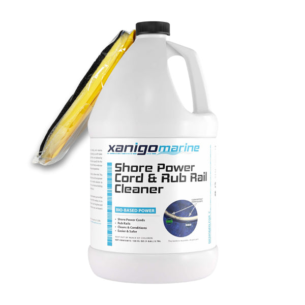 Xanigo Marine Shore Power Cord  Rub Rail Cleaner w/Glove - 1 Gallon [XMSPC1G] - Image 1
