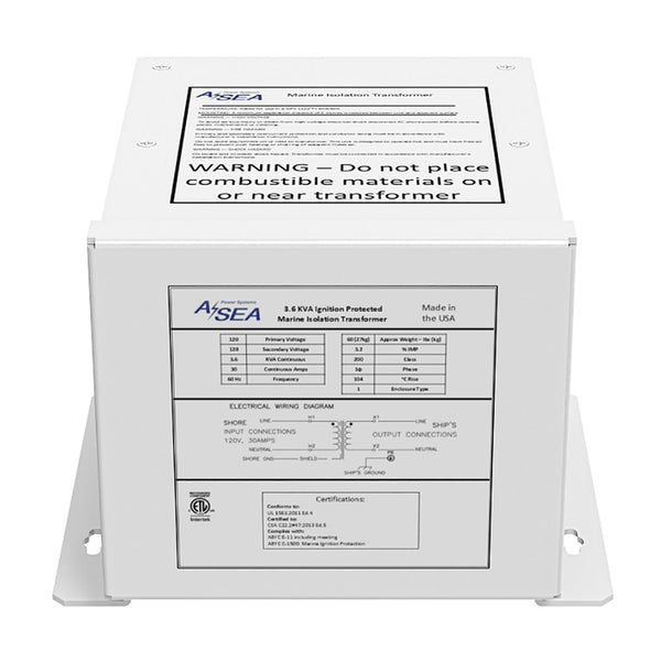 ASEA Power Systems 3.6 kVA Isolation Transformer [634003] - Image 1
