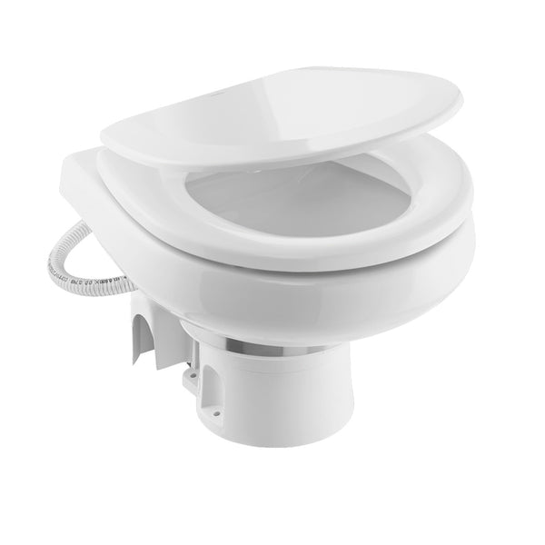 Dometic MasterFlush 7260 White Electric Macerating Toilet w/Orbit Base - Raw Water - 12V [9610007285] - Image 2