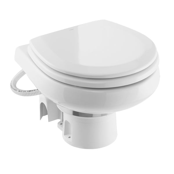 Dometic MasterFlush 7260 White Electric Macerating Toilet w/Orbit Base - Raw Water - 12V [9610007285] - Image 1