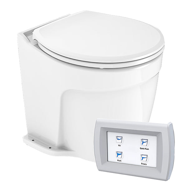 Commodore Deluxe Flush Electric Toilet w/Solenoid Valve - Fresh Water Pump [CM5RMT] - Image 1