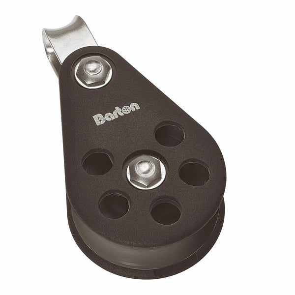 Barton Size 6 64mm Plain Bearing Pulley Single Block Fixed Eye [N06110] - Image 1