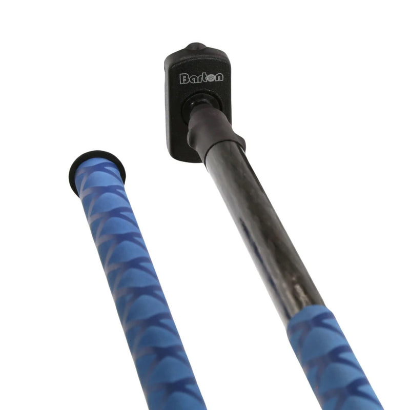 Barton Tiller Extension 1000mm Carbon Fiber - Blue Soft Grip [43506]