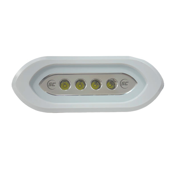 Shadow-Caster Flush Mount Spreader Light - White Housing - White [SCM-SLF4X-GW-WH] - Image 1