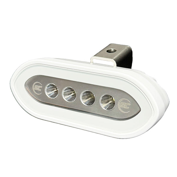 ShadowCaster Bracket Mount Spreader Light  White Housing  White SCMSLB4XGWWH