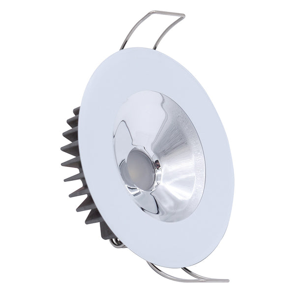Lumitec Illusion Flush Mount LED Down Light - White - Non-Dimming - White Housing - Chrome Reflector [117133] - Image 1
