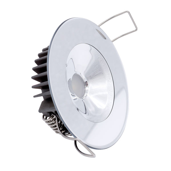 Lumitec Illusion Flush Mount LED Down Light - White - Non-Dimming - White Housing - MIrrored Housing [117143] - Image 1