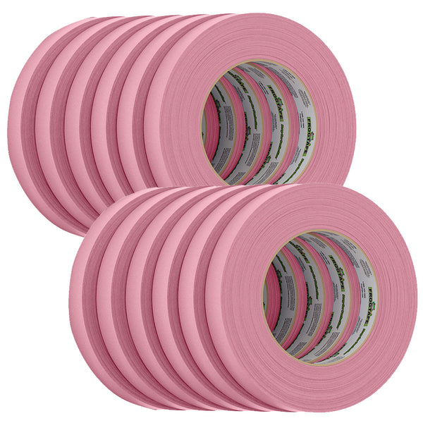 FrogTape CP 325 Medium-High Adhesion Masking Tape - 18MM x 55M x 12-Pack - Pink - Rated f/325F [106025] - Image 1