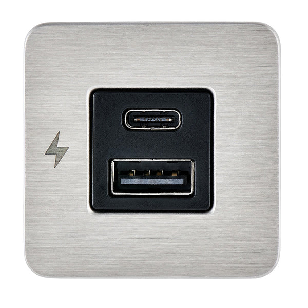 Scanstrut TILE USB-A/USB-C Interior Charging Socket - 12/24V - Stainless Steel Bezel [SC-TILE-11] - Image 2
