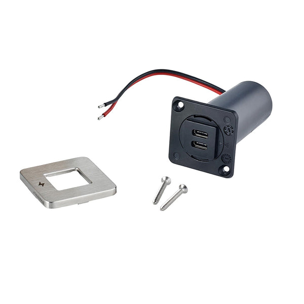 Scanstrut TILE USB-C Interior Charging Socket - 12/24V - Stainless Steel Bezel [SC-TILE-21] - Image 3