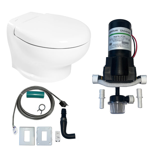 Thetford Nano Eco Compact Toilet Raw Water Kit w/Inlet Pump - 24V [T-NAN024PW/E/NA-RWKIT] - Image 1