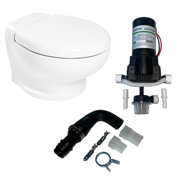 Thetford Nano Eco Compact Toilet Raw Water Kit w/Inlet Pump - 12V [T-NAN012PW/TSFT/NA-RWKIT] - Image 1