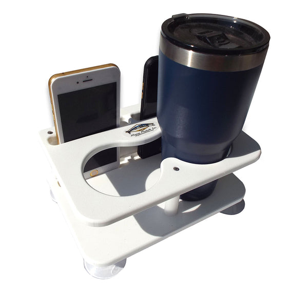 Deep Blue Marine Double Drink/Binocular/2 Cell Phones w/Suction Cups [SMDH-CELL] - Image 1