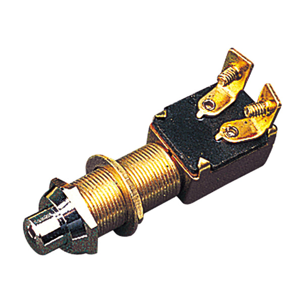 Sea-Dog Momentary Push Button Switch - Stamped Brass [420420-1] - Image 1