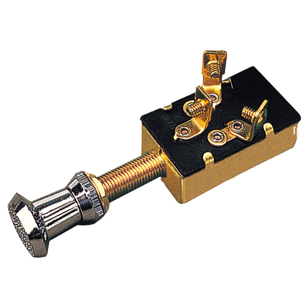 Sea-Dog 3 Position 1 Circuit Push-Pull Switch - Stamped Brass [420410-1] - Image 1