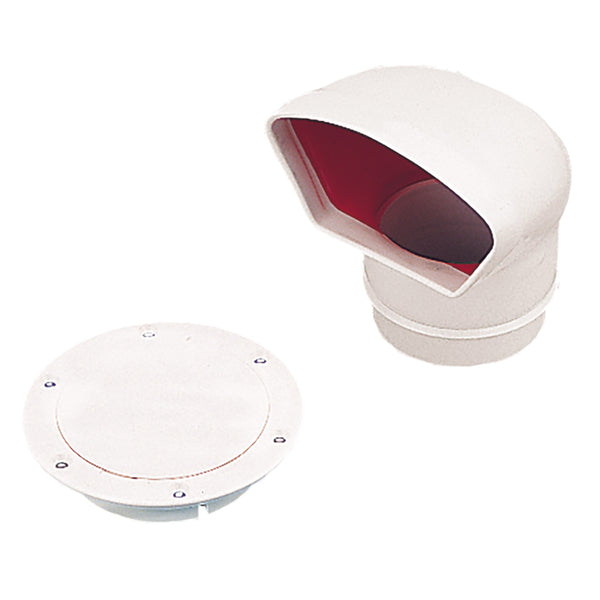 Sea-Dog Low Profile Cowl Vent/Snap-On Deck Plate - Dip Molded PVC [727130-3] - Image 1