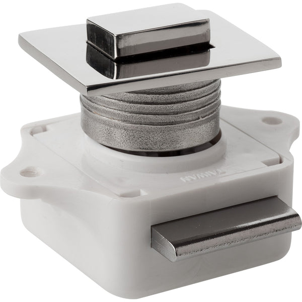 Sea-Dog Push Button Rim Latch - Square - Stainless Steel/Plastic Housing [225310-1] - Image 1