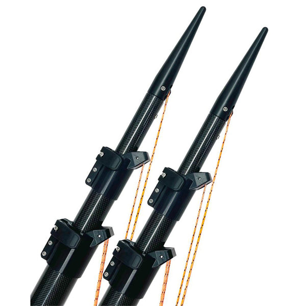 Lee's Ultima 20' Carbon Fiber Telescoping Outriggers Internally Rigged Self-Stowing Adj. Rigging [ULT3920] - Image 1