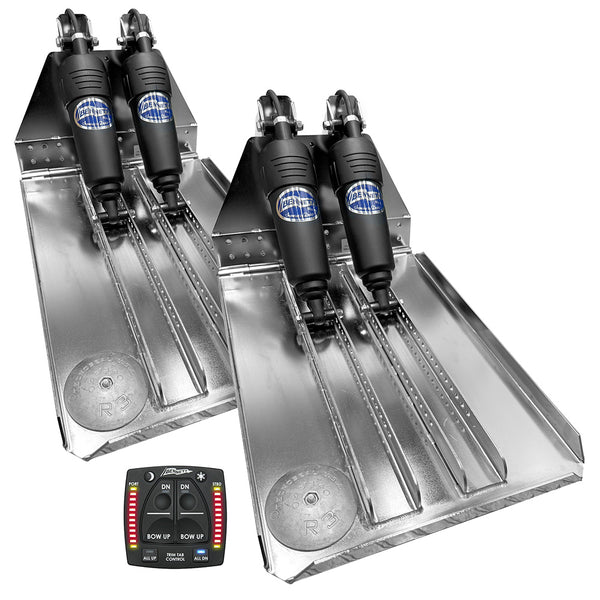 Bennett Marine BOLT 14x20 Dual Electric Trim Tab System w/One Box Indication Unit [BOLT1420HD-OBI] - Image 1