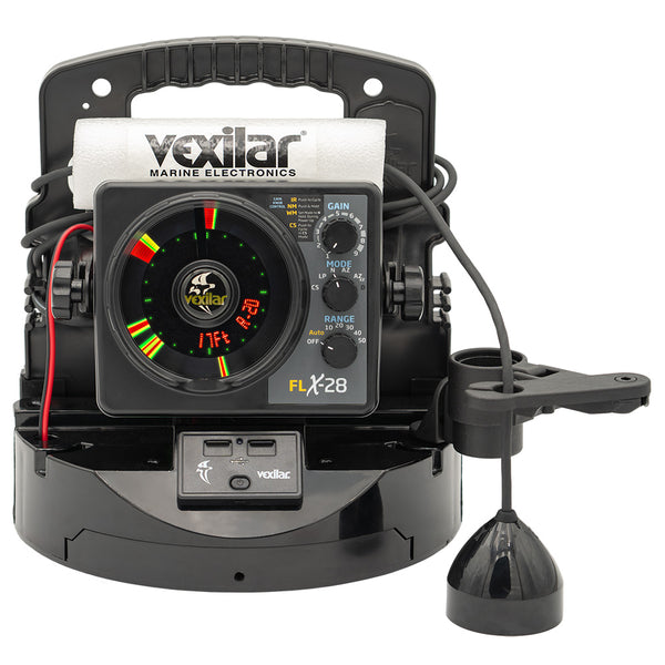 Vexilar FLX-28 Pro Pack Elite Fishing System w/Pro View Ice-Ducer  Vexilar Lithium Battery [PPEL28PV] - Image 1