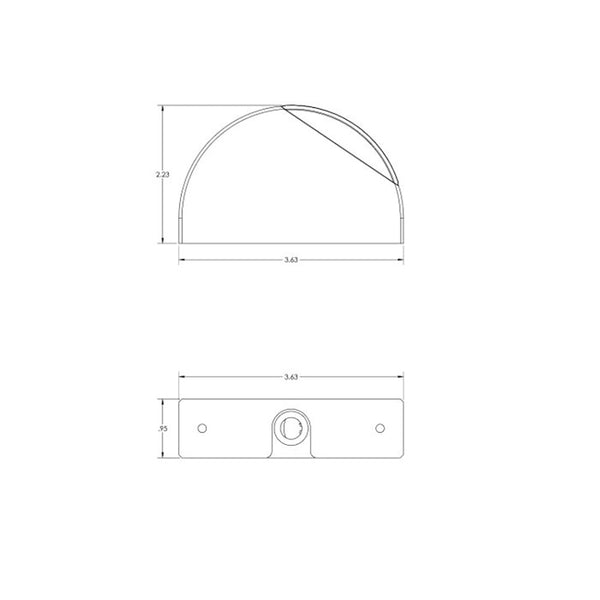 Lumitec Surface Mount Aluminum Navigation Light Starboard - Green [101835] - Image 2