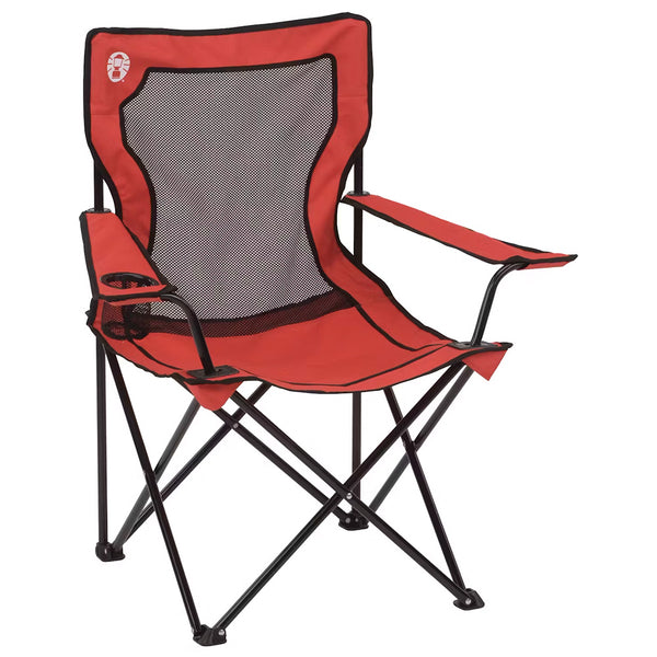 Coleman Broadband Mesh Quad Chair - Red [2000020258] - Image 1