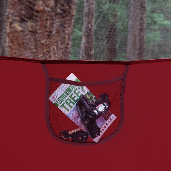 Coleman 4-Person Flatwoods II Lightweight Dome Camping Tent - Red [2207389] - Image 4