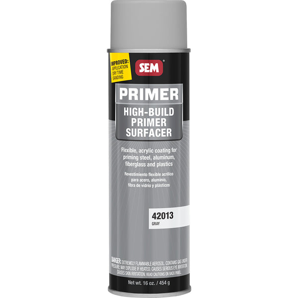 SEM High-Build Primer Surfacer - 20oz Aerosol Can - Grey [42013] - Image 1