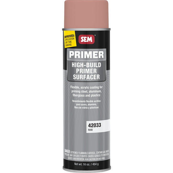 SEM High-Build Primer Surfacer - 20oz Aerosol Can - Rose [42033] - Image 1