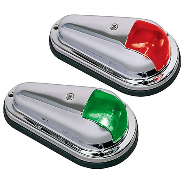 Perko Vertical Mount Side Lights - 12V - Red  Green - (Pair) [0955DP0STS] - Image 1