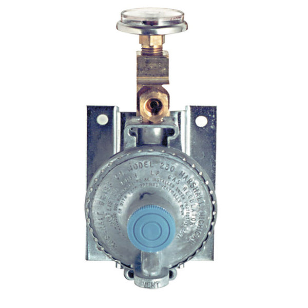 Trident Marine Single Stage Regulator w/300 PSI Pressure Gauge w/Wall Mount [1211-1411] - Image 1