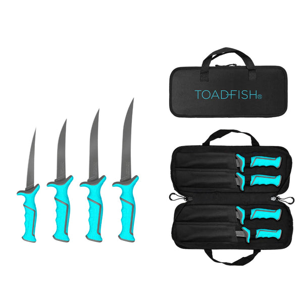 Toadfish Fixed Filet Knife Set - 4 Knives - 5, 6, 7  8 Fixed Knives [1175] - Image 1