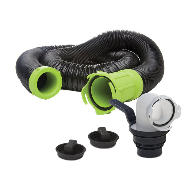 Thetford Titan Premium 15' Sewer Hose Kit w/Universal Bayonet Connection  5-in-1 Sewer Adapter w/Handle [17853] - Image 1