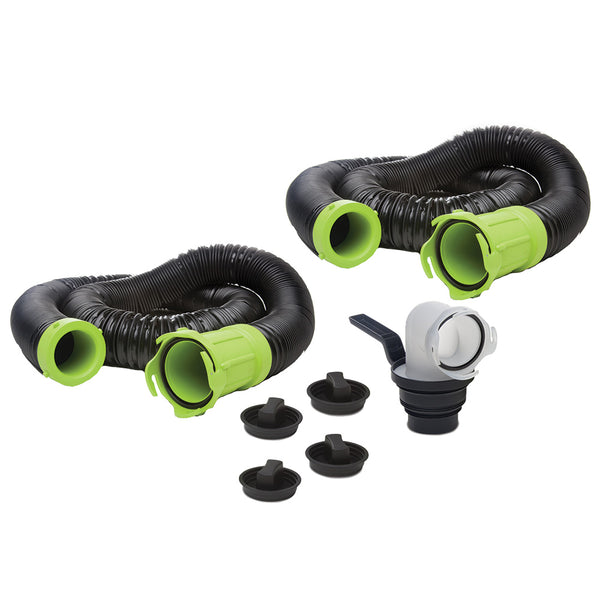 Thetford Titan Premium 20' Sewer Hose Kit w/Universal Bayonet Connection  5-in-1 Sewer Adapter w/Handle [17902] - Image 1