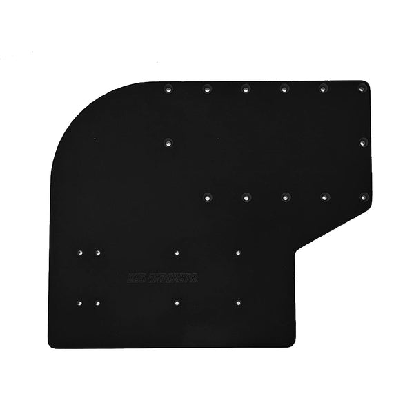 Sea Brackets Large Offset Trolling Motor Plate - Black [SEA2307-BLK] - Image 1