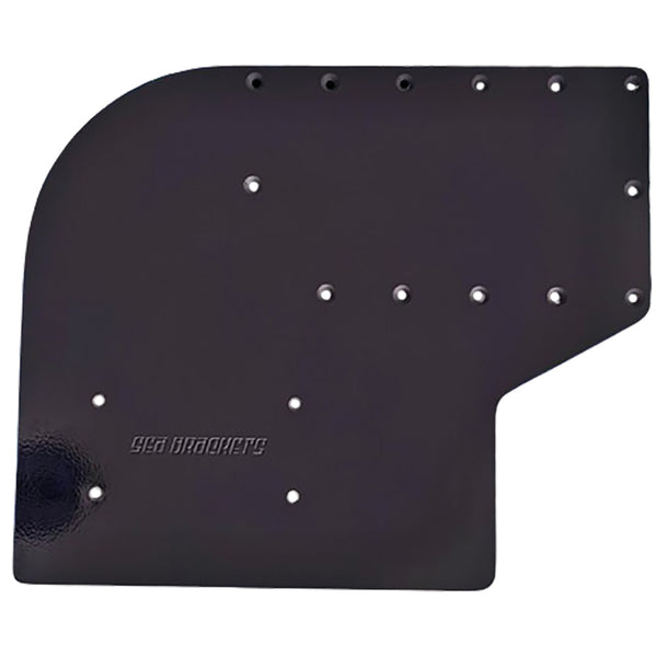 Sea Brackets Large Offset Trolling Motor Plate f/Garmin Kraken - Black [SEA2308-BLK] - Image 1