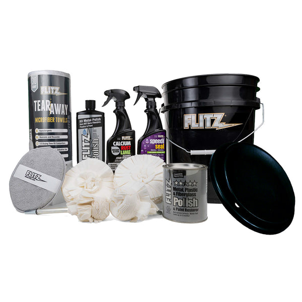 Flitz 5-Gallon Black Bucket Detailers Kit [C-209BB] - Image 1