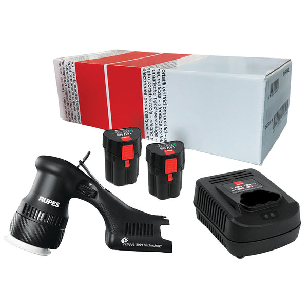 RUPES Bigfoot HLR75 Mini iBrid Polisher 1-Charger 2-Battery Pack [HLR75/STB] - Image 1