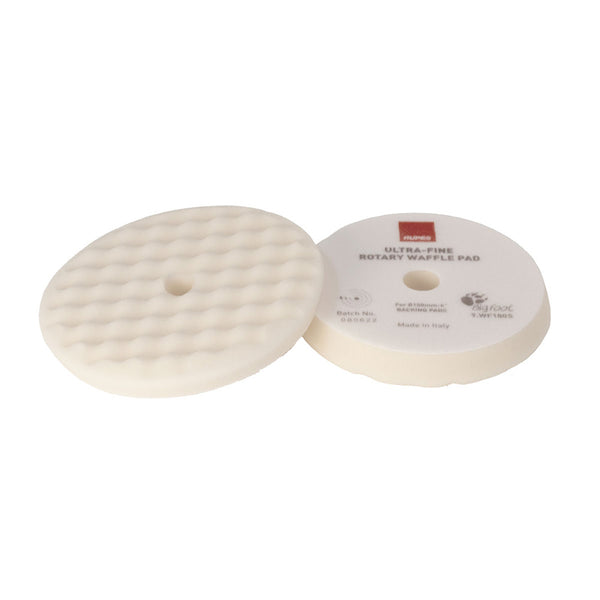 RUPES Velcro Waffle Ultra-Fine Polishing Foam Pad f/Rotary Polishers 180mm - White [9.WF180S] - Image 1