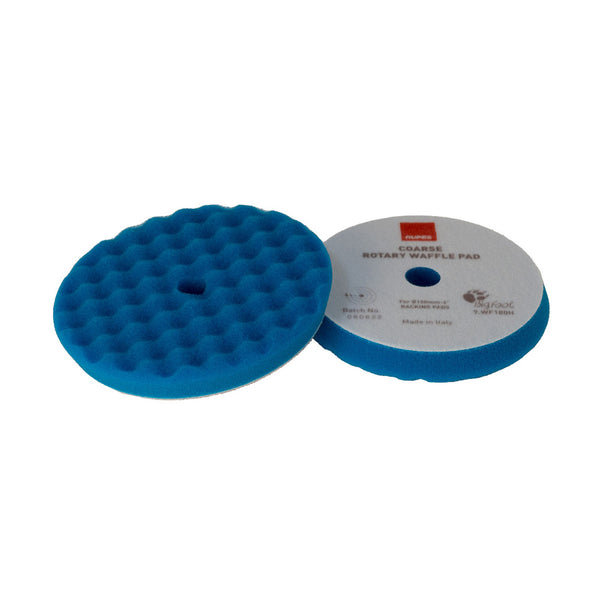 RUPES Velcro Waffle Coarse Polishing Foam Pad f/Rotary Polishers 200mm - Blue [9.WF200H] - Image 1