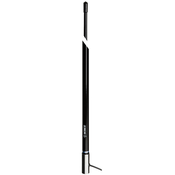 Scout 8' Black VHF Antenna 6dB Stainless Steel Ferrule w/5M RG-58 Coax Includes PL-259 KS-42 [PF AN NVHF00009T] - Image 2