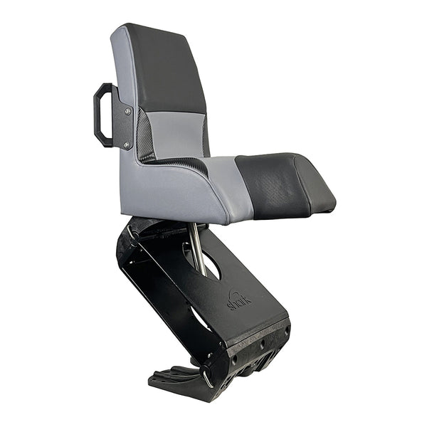 Shark EPIC Seat w/Flex Suspension - Grey Vinyl - Regular Handle [FEAX1000G] - Image 1