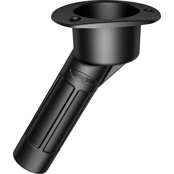 Mate Series Plastic Rod  Cup Holder 30 Degree Open w/Oval Top - Black [P2030DB] - Image 1