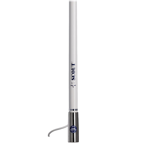 Scout Titan Series 4' White VHF Antenna 3dB Stainless Steel Ferule w/5M RG-58 Includes PL-259 [PF AN NVHF00044T] - Image 2