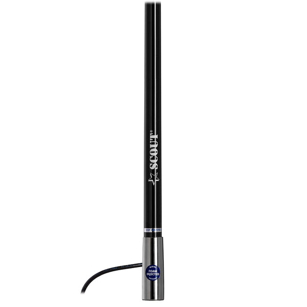 Scout Titan Series 4' Black VHF Antenna 3dB Stainless Steel Ferule w/5M RG-58 Includes PL-259 [PF AN NVHF00045T] - Image 2