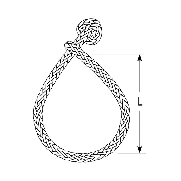 Ronstan Soft Shackle - Size XL - 12mm x 70mm w/Robline Line [DSH-12GRY] - Image 2