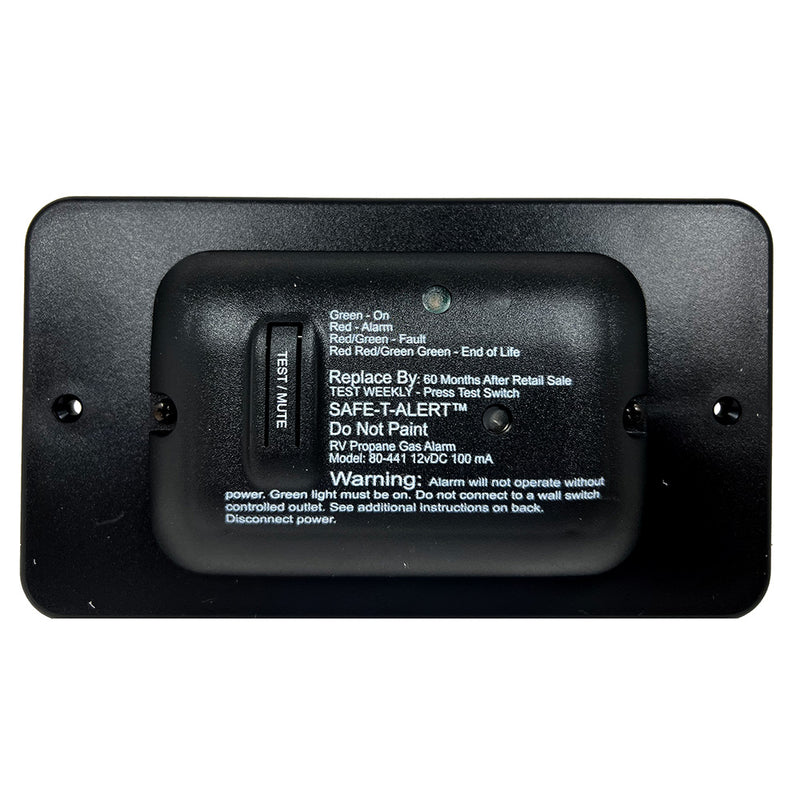 Safe-T-Alert 80 Series Black Propane Gas Alarm - 12V [80-441-BL-TR]