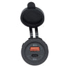 Bluewater Round Dual USB/USB-C Charger [3000-4001A]