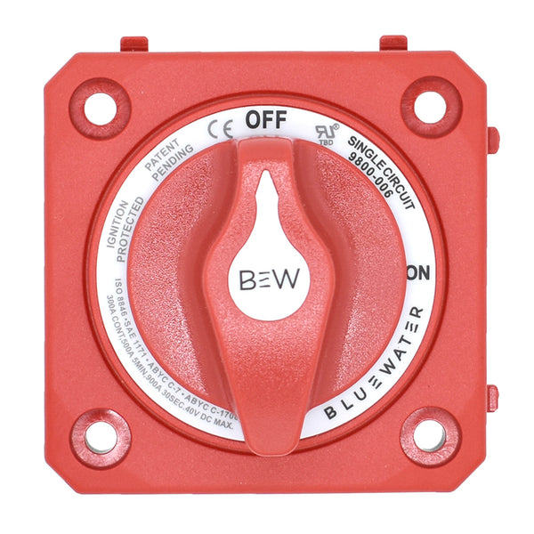 Bluewater On/Off Switch Battery Switch - Panel Mount - Red [9800-006-10] - Image 1